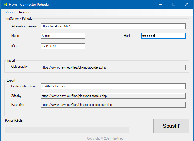 Pohoda - Eshop connector